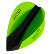 Harrows Retina X Pear Green Dart Flights main product image showing the flight design and product contents