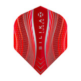 Silika Lumen No2 Standard Red Dart Flights by Harrows main product image on a white background.