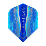 Harrows Silika Lumen No6 Standard Blue Dart Flights main product image showing the flight design and product contents
