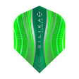 Silika Lumen No6 Standard Green Dart Flights by Harrows main product image on a white background.
