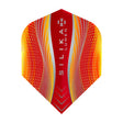 Silika Lumen No6 Standard Orange and Red Dart Flights by Harrows main product image on a white background.