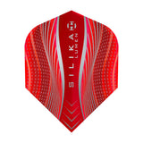 Harrows Silika Lumen No6 Standard Red Dart Flights main product image showing the dart flights and product contents