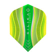 Harrows Silika Lumen No6 Standard Yellow Dart Flights main product image showing the dart flights and product contents