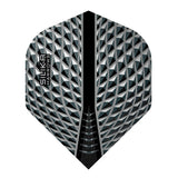 Silika No2 Standard Smokey Dart Flights by Harrows main product image on a white background.