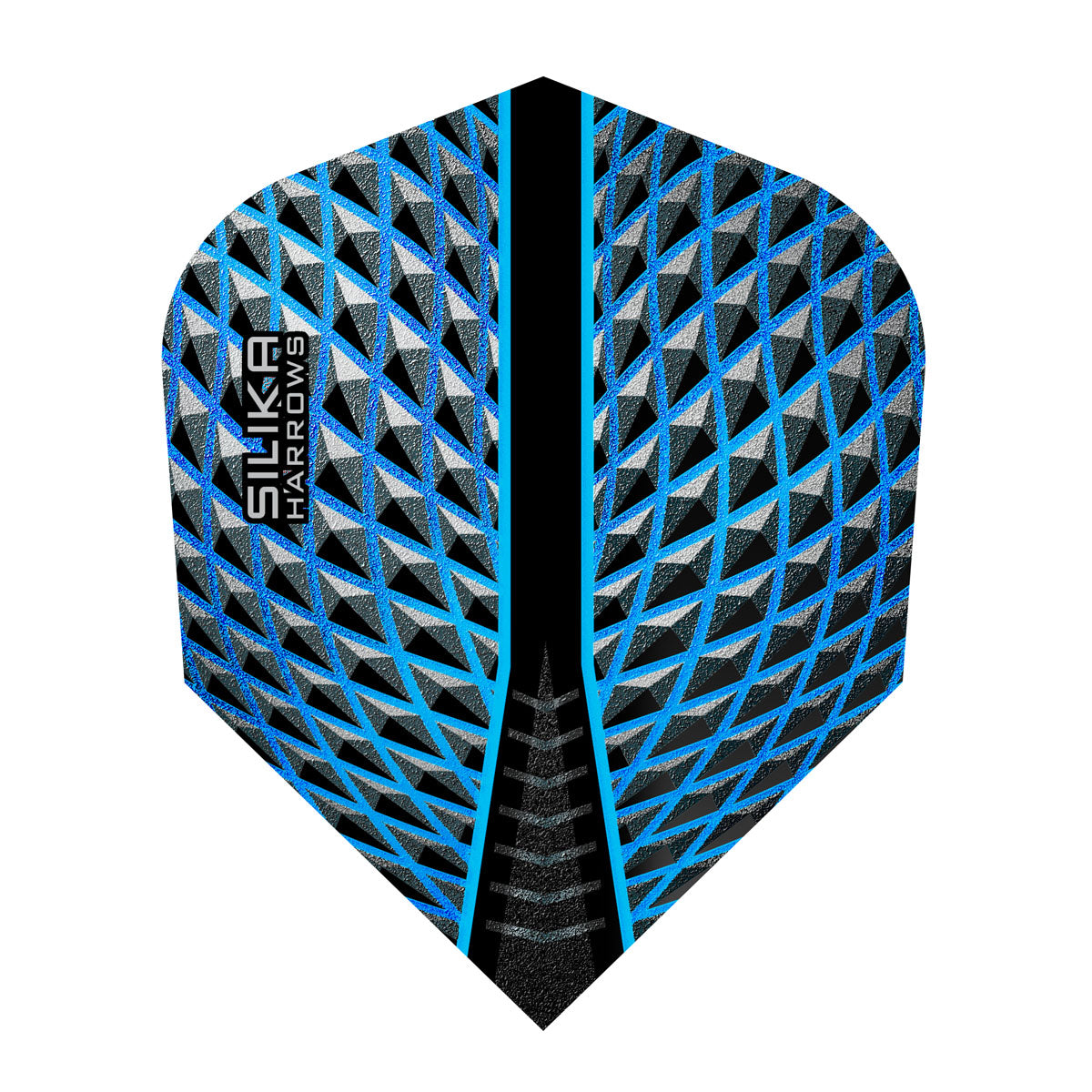 Silika No6 Standard Aqua Dart Flights by Harrows main product image on a white background.