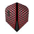 Silika No6 Standard Red Dart Flights by Harrows main product image on a white background.