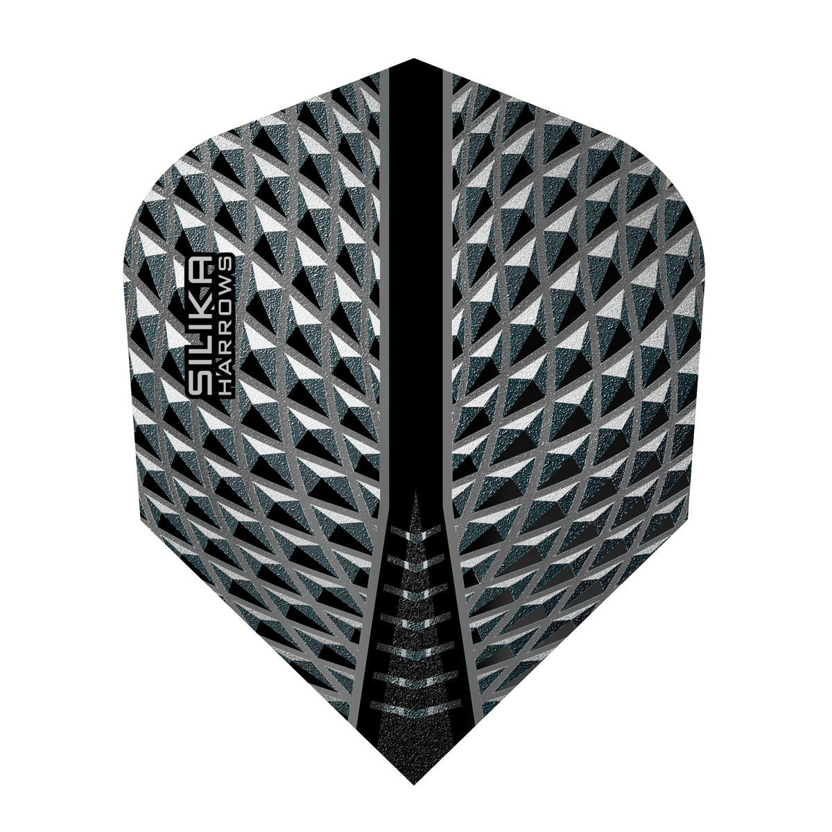 Silika No6 Standard Smokey Dart Flights by Harrows main product image on a white background.