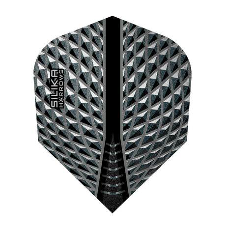 Harrows Silika No6 Standard Smokey Dart Flights main product image showing the dart flights and product contents