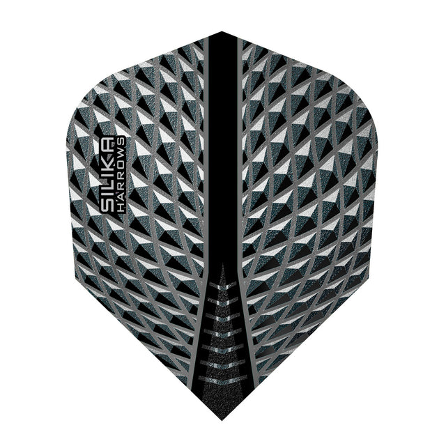 Silika No6 Standard Smokey Dart Flights by Harrows main product image on a white background.