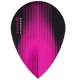 Harrows Sonic Pear Pink Dart Flights main product image showing the flight design and product contents