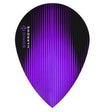 Harrows Sonic Pear Purple Dart Flights main product image showing the flight design and product contents