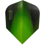 Harrows Sonic Standard Green Dart Flights main product image showing the flight design and product contents