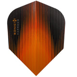 Harrows Sonic Standard Orange Dart Flights main product image showing the flight design and product contents