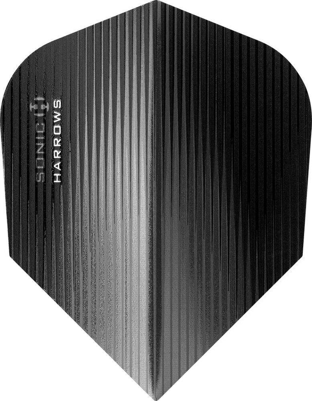 Harrows Sonic Standard Smokey Dart Flights main product image showing the flight design and product contents
