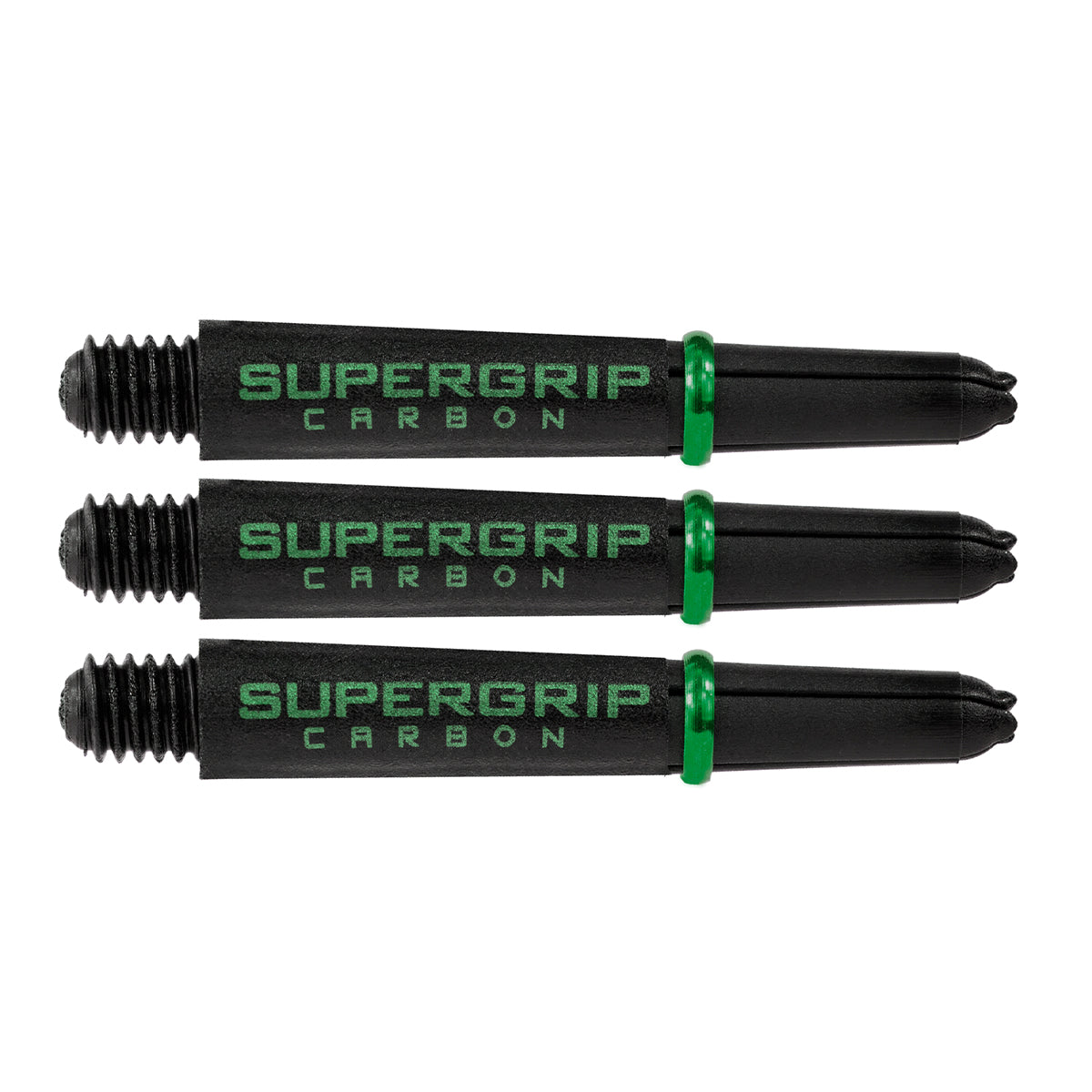 Harrows Supergrip Carbon Extra Strong Dart Stems Shafts Green Short length variant image