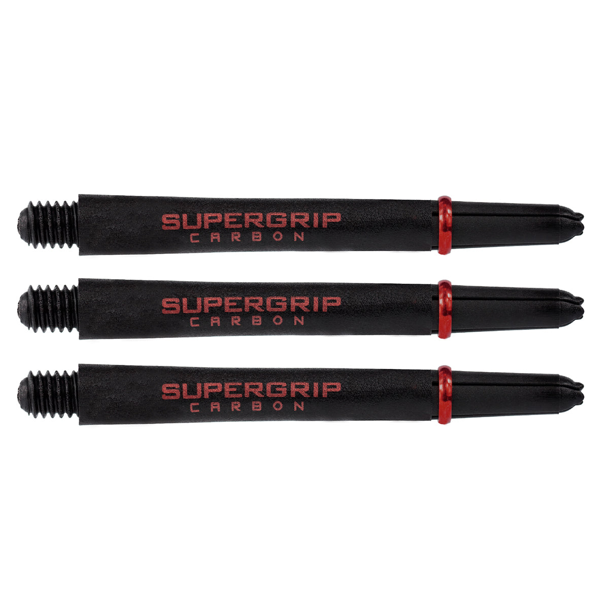 Harrows Supergrip Carbon Extra Strong Dart Stems Shafts Red Medium length variant image