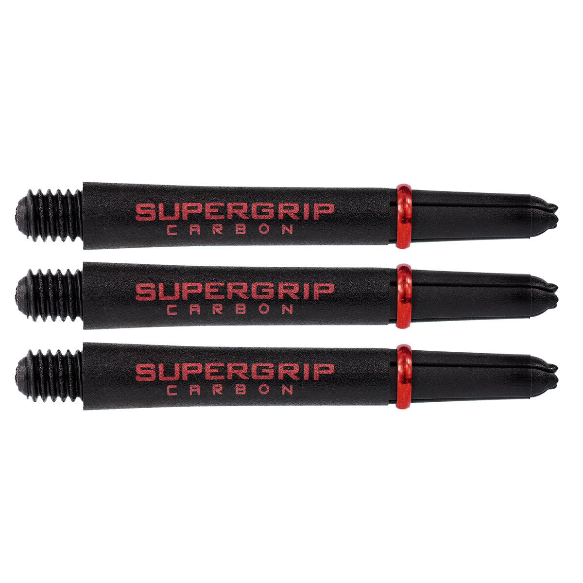 Harrows Supergrip Carbon Extra Strong Dart Stems Shafts Red Midi length variant image