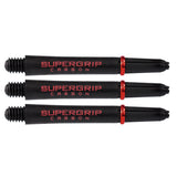 Harrows Supergrip Carbon Extra Strong Dart Stems Shafts Red Midi length variant image