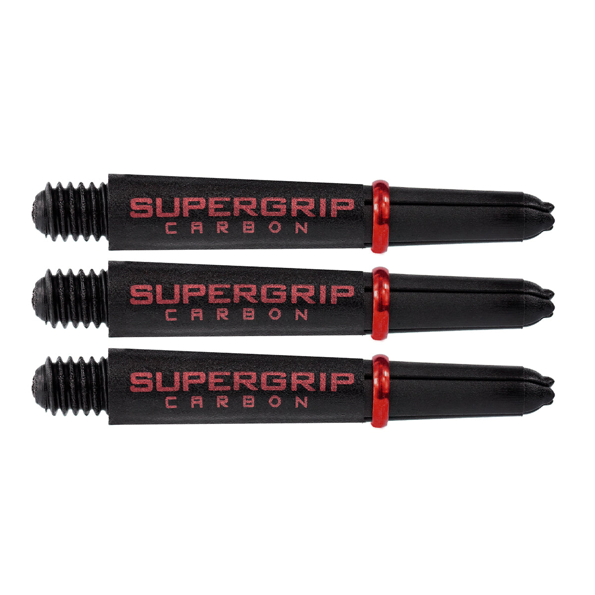 Harrows Supergrip Carbon Extra Strong Dart Stems Shafts Red Short length variant image
