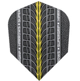 Harrows Supergrip Gold Dart Flights main image on a white background.