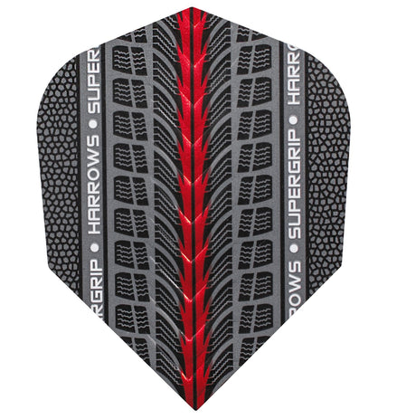 Harrows Supergrip Red Dart Flights main image on a white background.
