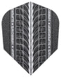 Harrows Supergrip Silver 100 Micron Dart Flights 1700 main product image showing the flight design and product contents