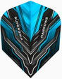 Harrows Supergrip Ultra Aqua Standard Dart Flights main product image showing the flight design and product contents