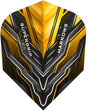 Harrows Supergrip Ultra Gold Standard Dart Flights main product image showing the flight design and product contents