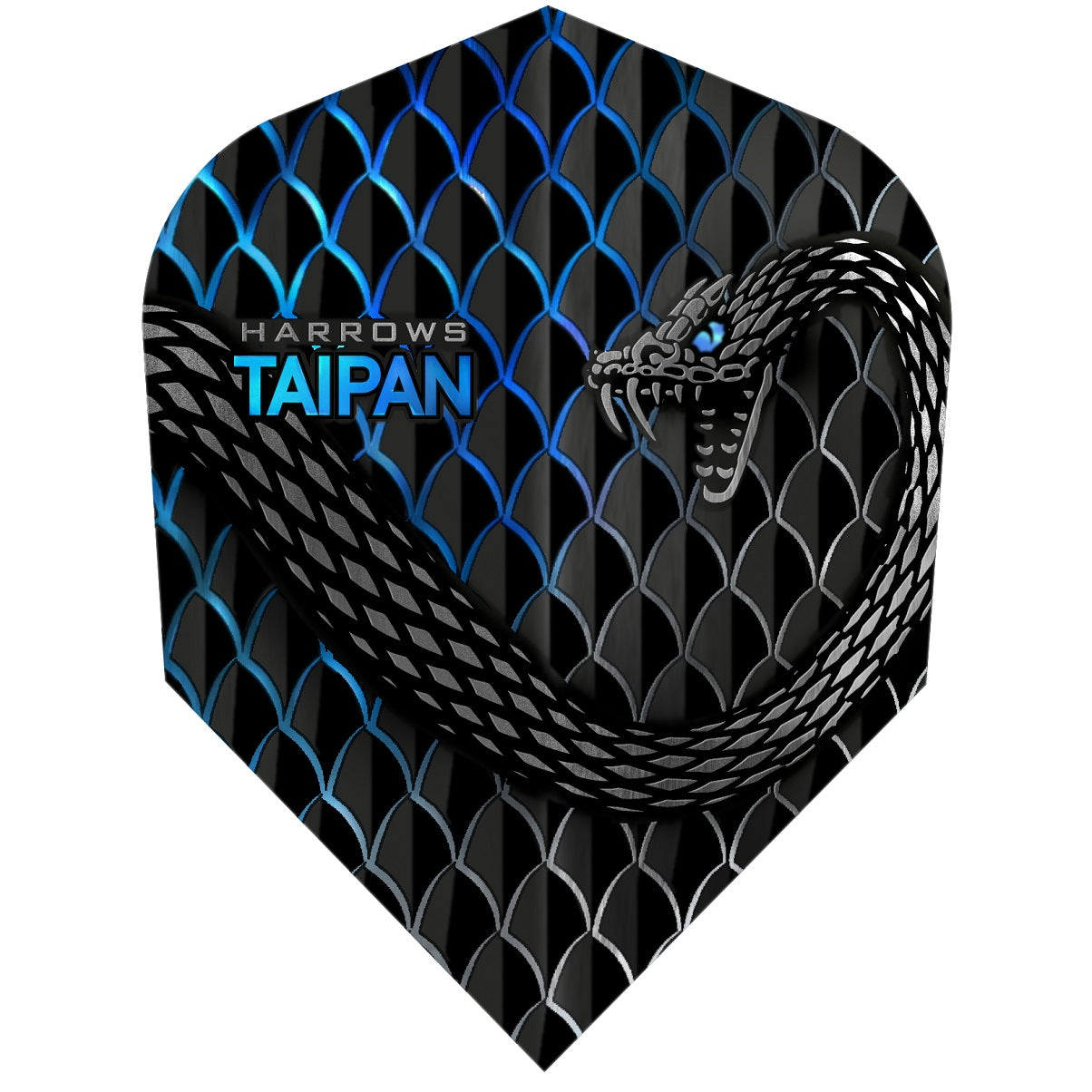 Harrows Taipan Aqua Standard Dart Flights main product image showing the dart flights and product contents