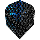 Harrows Taipan Aqua Standard Dart Flights main product image showing the dart flights and product contents