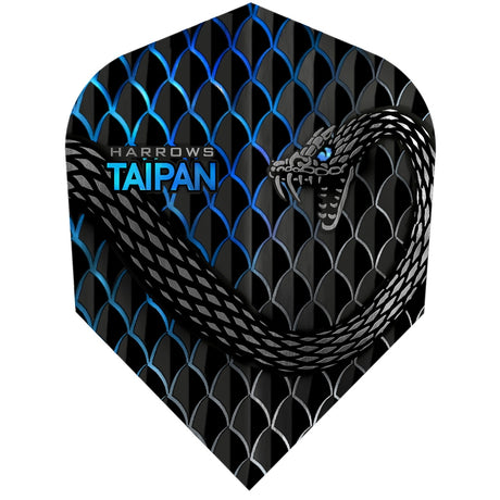 Harrows Taipan Aqua Standard Dart Flights main product image showing the dart flights and product contents