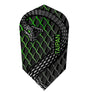 Harrows Taipan Green Slim Dart Flights main product image showing the dart flights and product contents