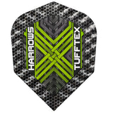 Harrows Tufftex Green Dart Flights main image on a white background.