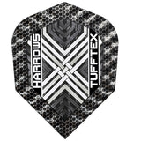 Harrows Tufftex White Dart Flights main image on a white background.