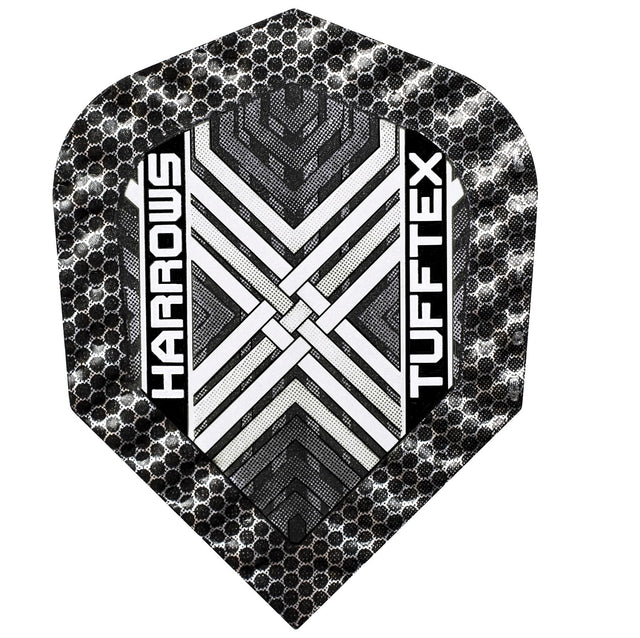 Harrows Tufftex White Dart Flights main image on a white background.