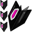 Harrows Velos Pink Dart Flights main product image showing the flight design and product contents
