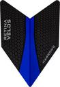 Harrows Velos Retina Dark Blue Dart Flights main product image showing the flight design and product contents