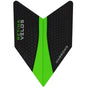 Harrows Velos Retina Green Dart Flights main product image showing the flight design and product contents
