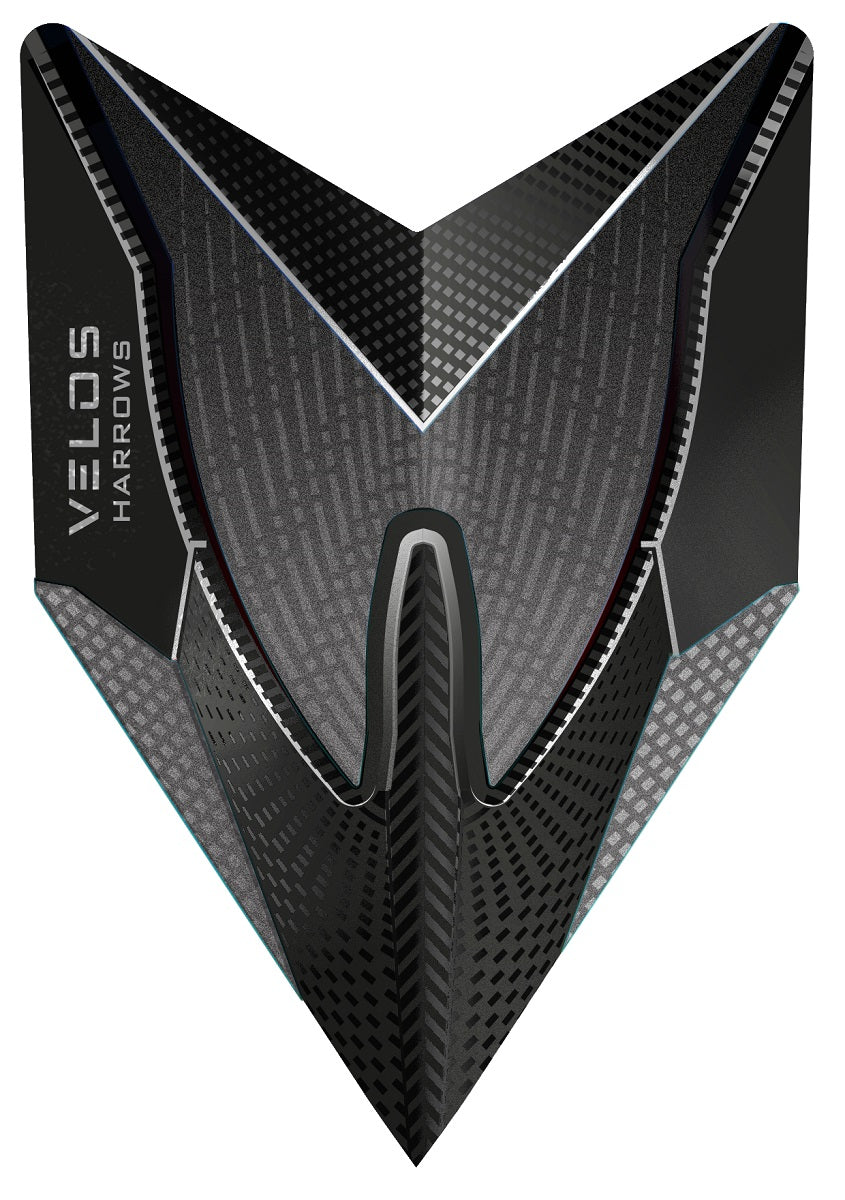 Harrows Velos Smokey 1014 Dart Flights main product image showing the flight design and product contents
