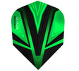 Harrows Vivid Green Dart Flights main product image showing the flight design and product contents