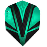Harrows Vivid Jade Dart Flights main product image showing the flight design and product contents