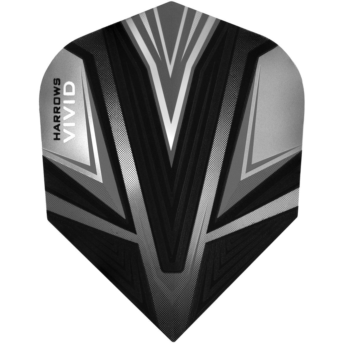 Harrows Vivid Smokey Dart Flights main product image showing the flight design and product contents