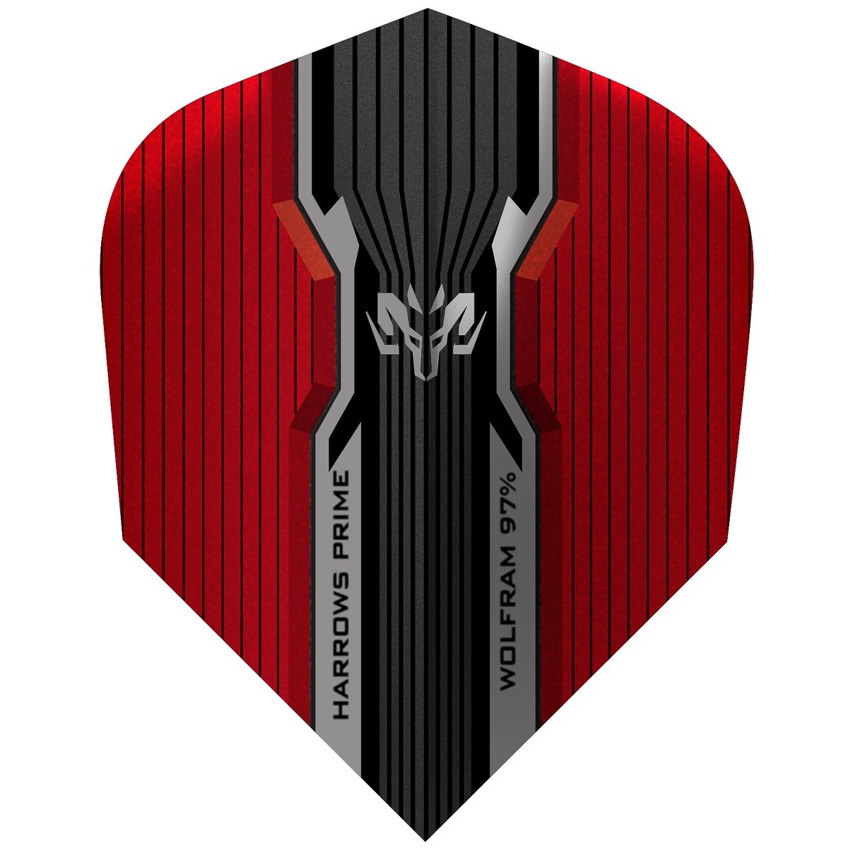 Harrows Wolfram Red Dart Flights main product image showing the flight design and product contents