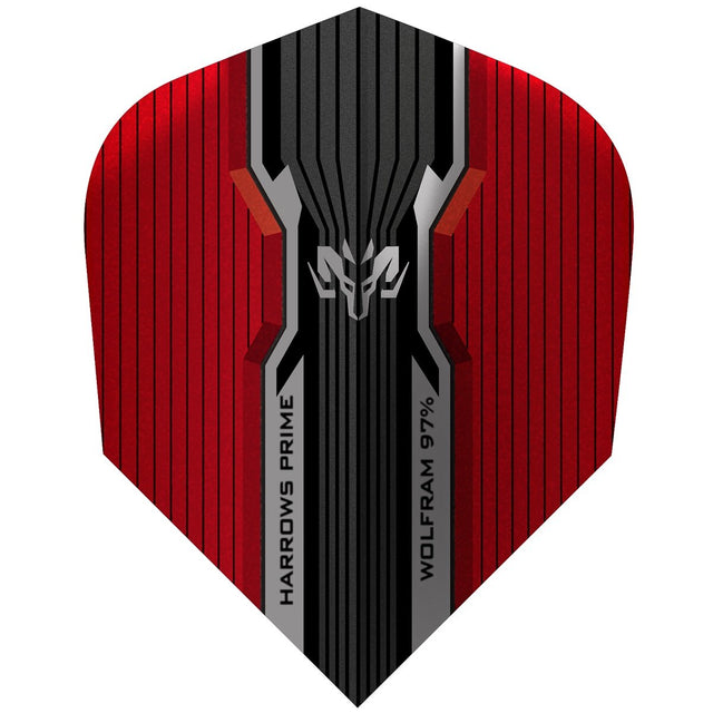 Harrows Wolfram Red Dart Flights main product image showing the flight design and product contents