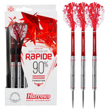 Harrows Rapide 90% Tungsten Steel Tip Darts - Style A - Ringed