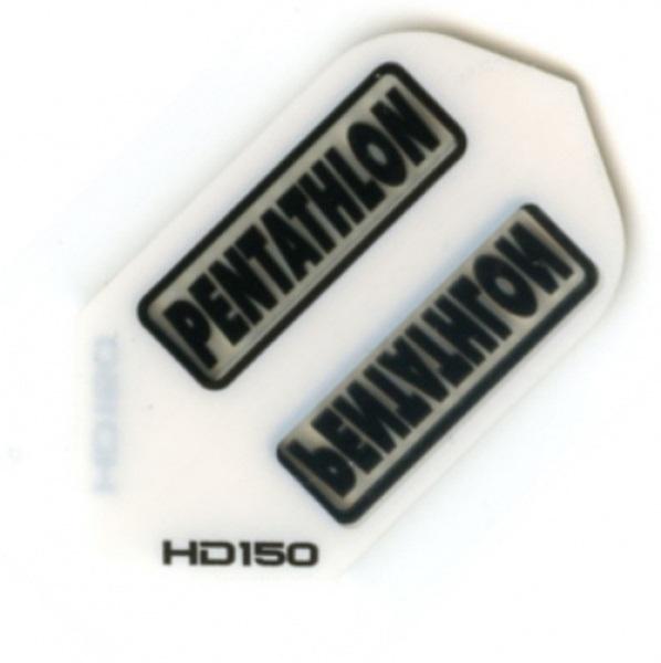 Pentathlon HD150 White Slim Dart Flights Extra Thick