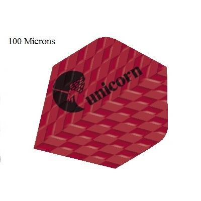 Unicorn Q100 Red Logo Ribbed Dart Flights