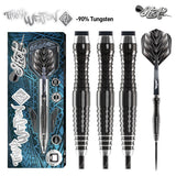 Tribal Weapon 4 Series Steel Tip Darts main product image showing the darts, packaging, flights, shafts, and included accessories