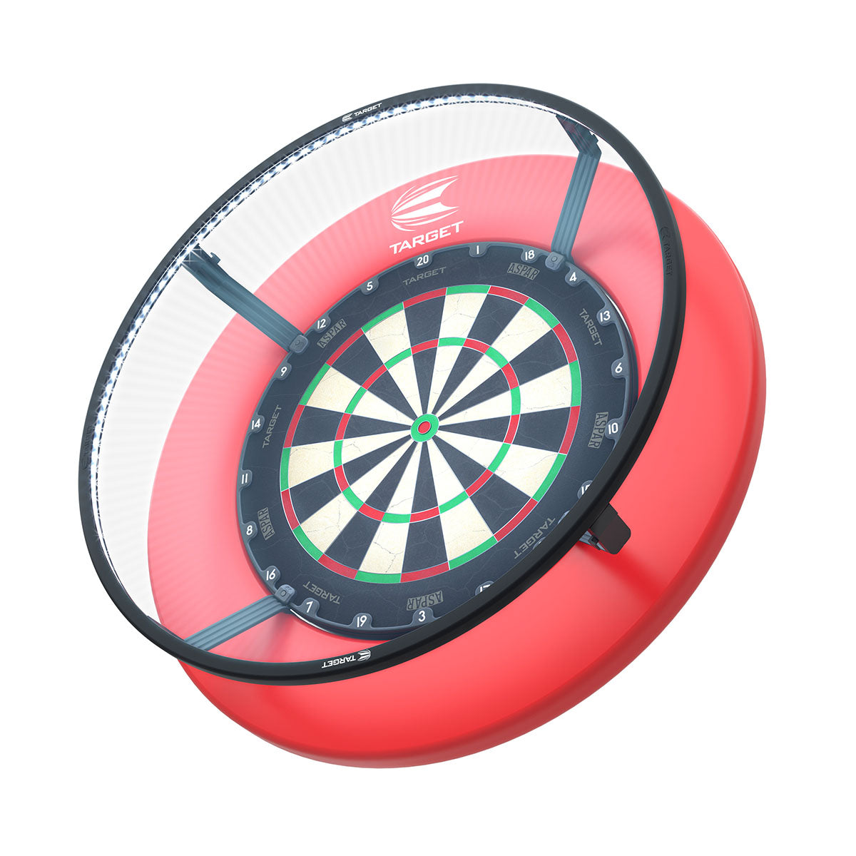 Target Corona Dartboard Lighting System alternate product image showing the lighting system and included contents