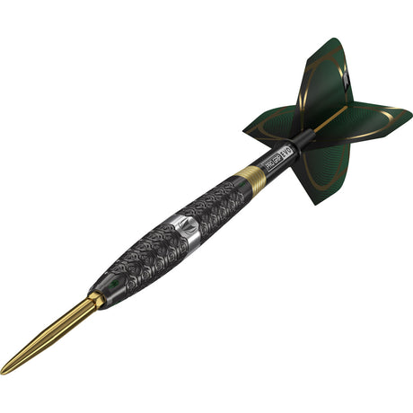 Cult SP01 Steel Tip Darts close up image highlighting the barrel grip texture and precision machining detail